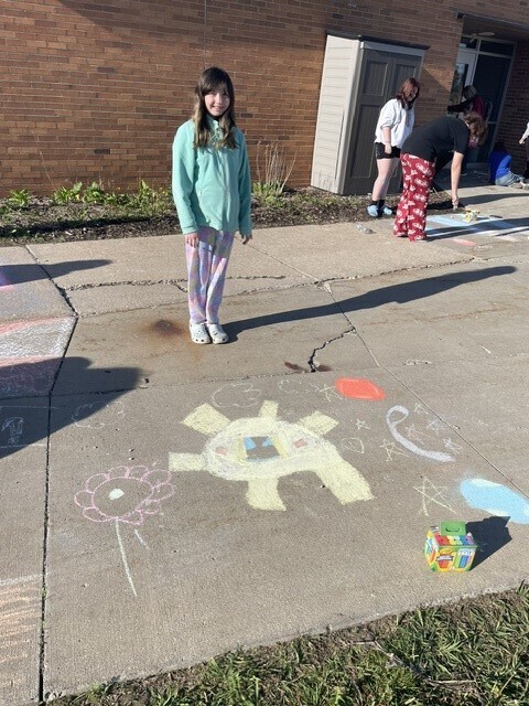 MS Art- Sidewalk chalk