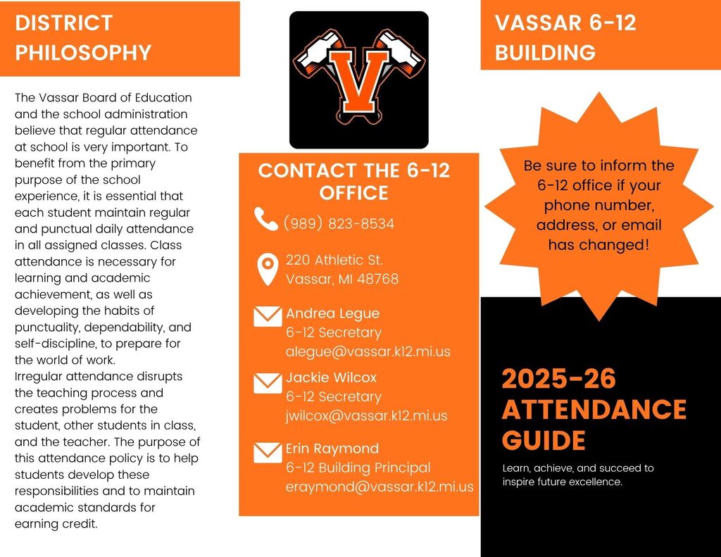 Attendance guide brochure-front