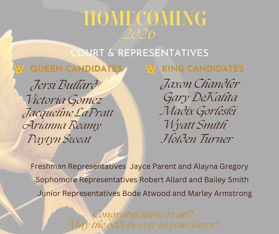 Homecoming court and representatives