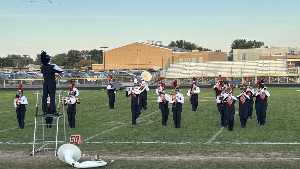 High School band performance