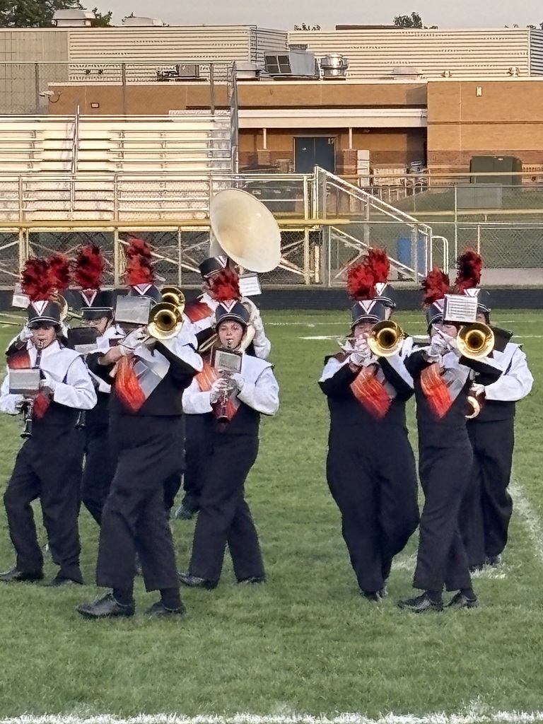 High School band performance