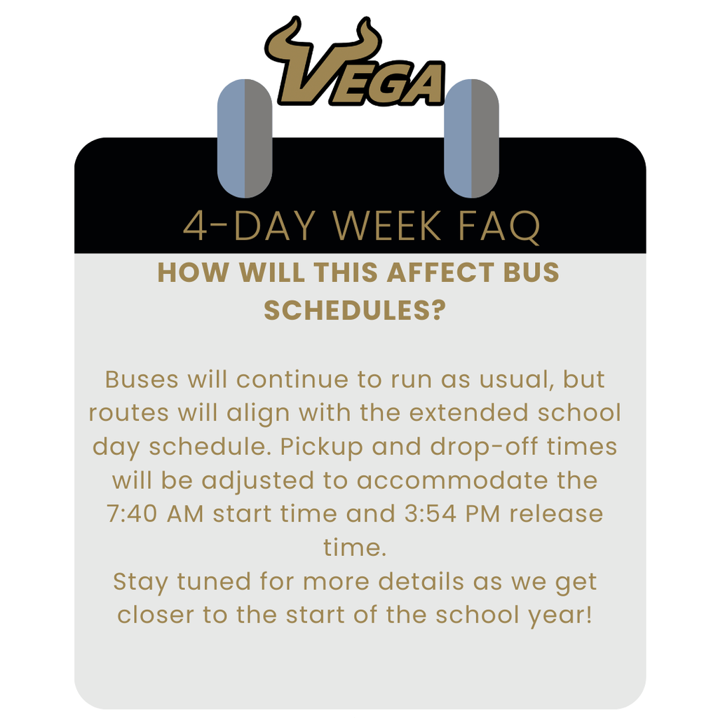Vega ISD 4-Day Week FAQ