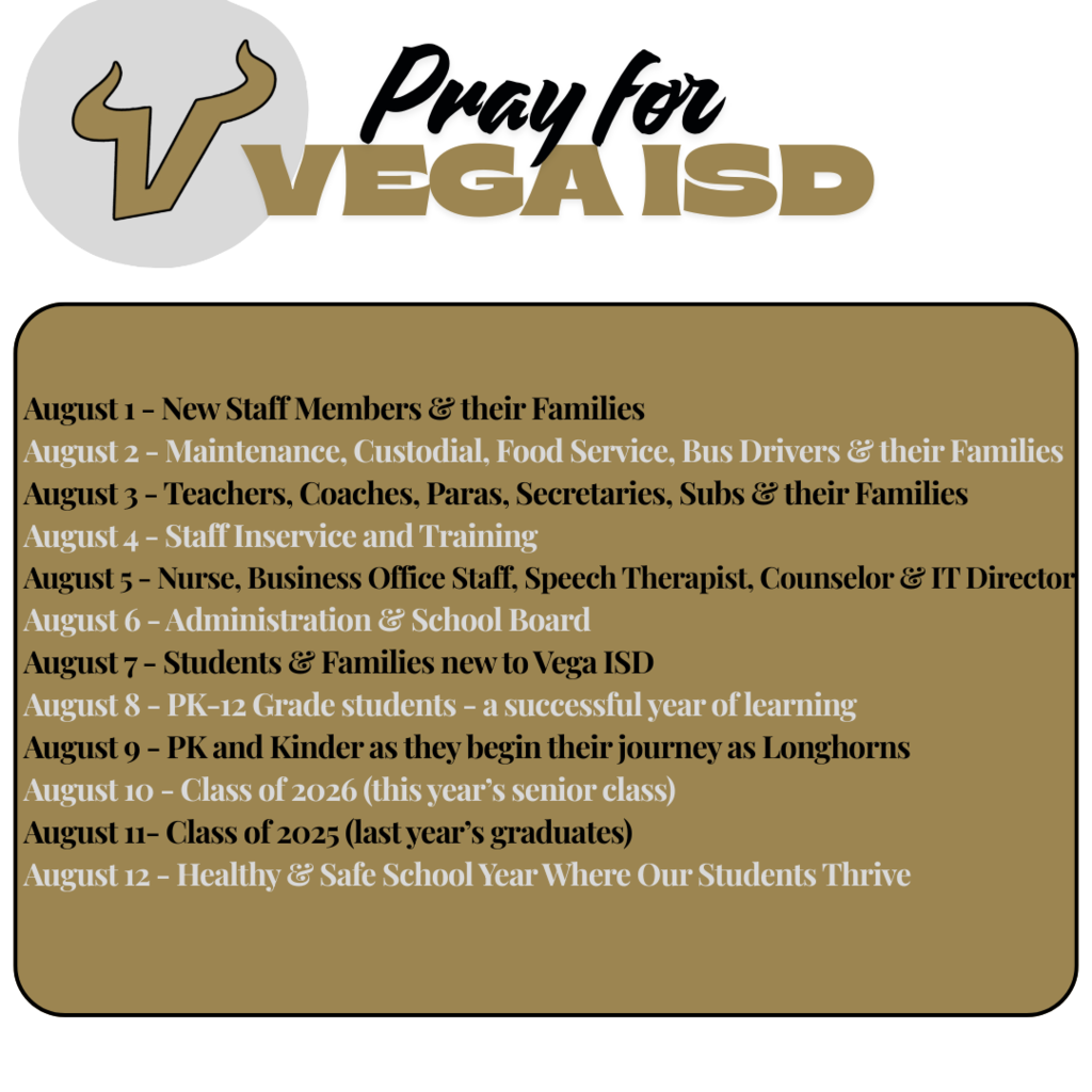 Pray for Vega ISD 