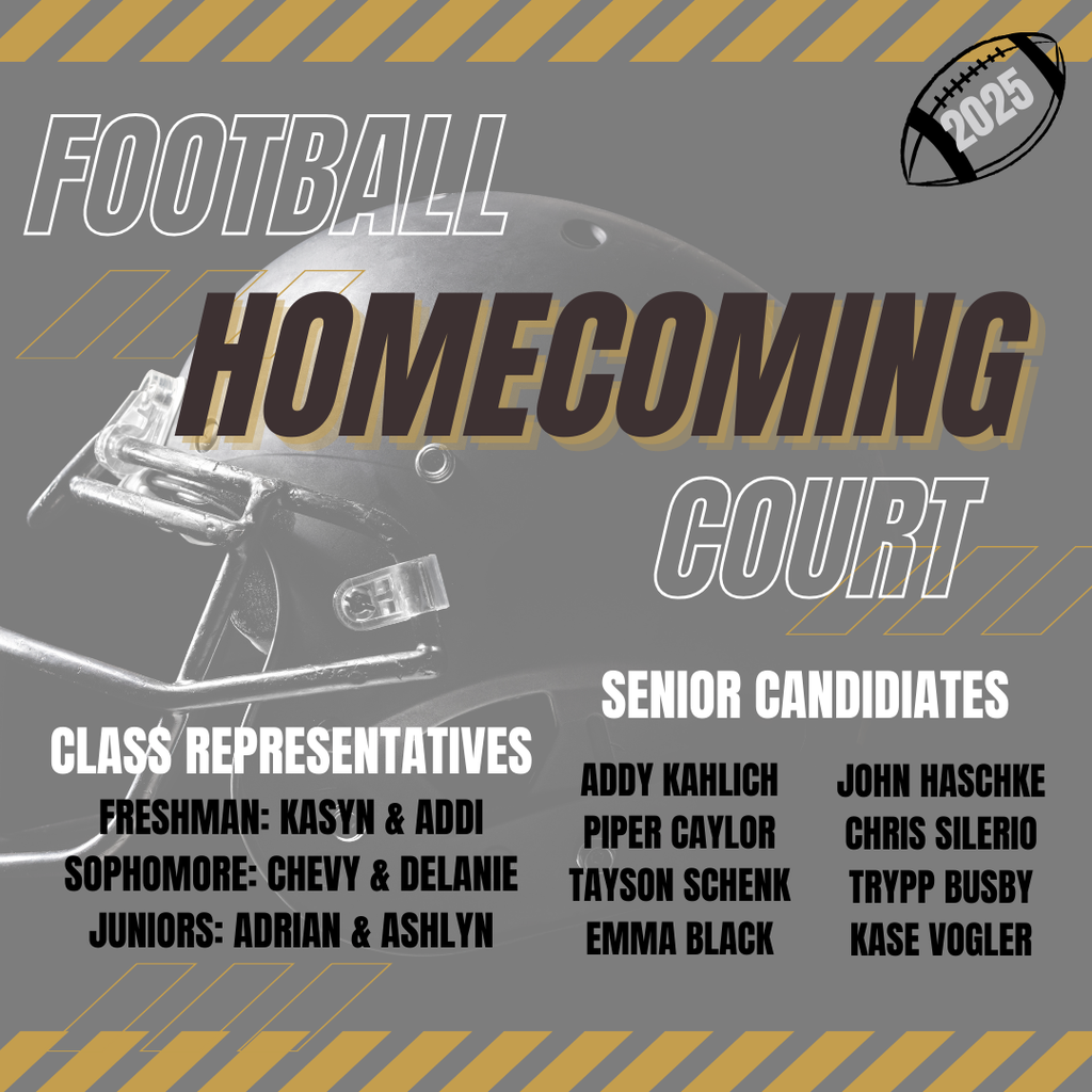 Football Homecoming Court 2025