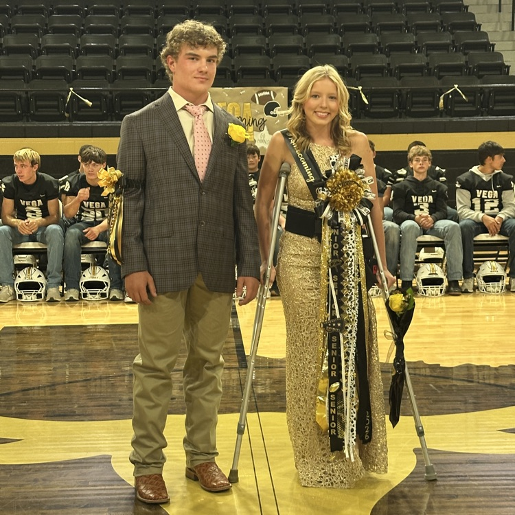 Senior class representatives - Kase Vogler and Addy Kahlich