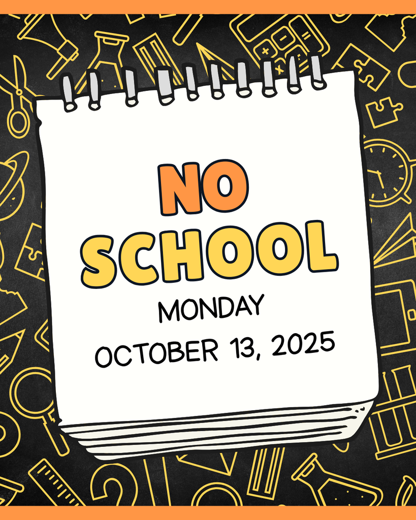 No School Monday October 13