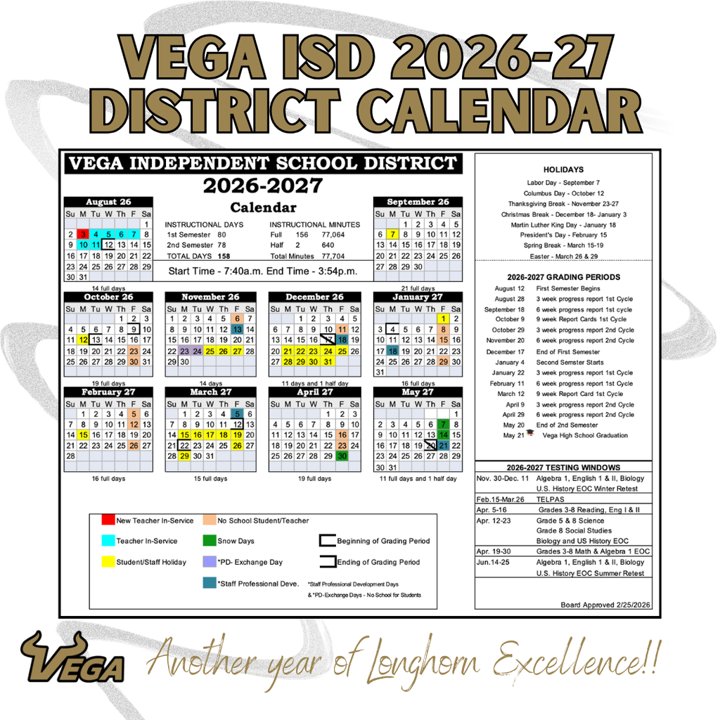 2026-27 District Calendar