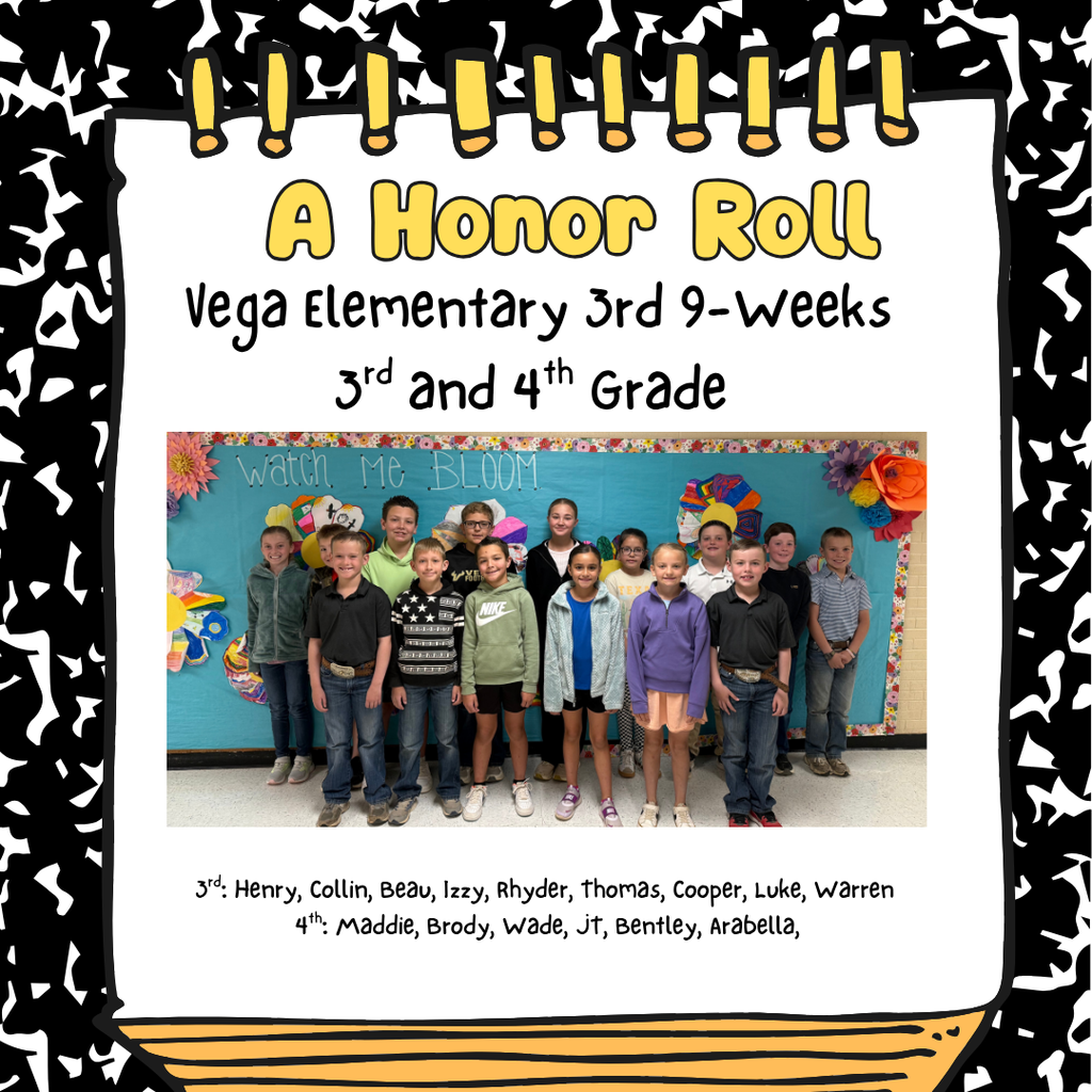 3rd 9 week Honor Roll
