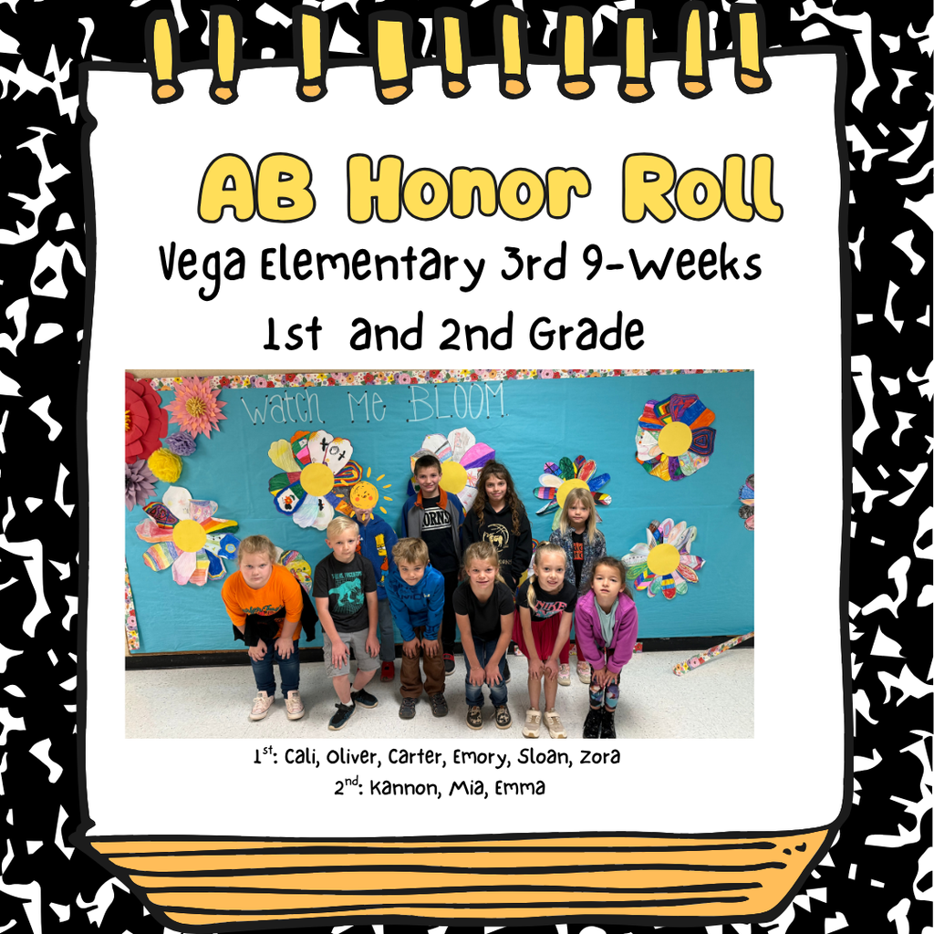 3rd 9 week Honor Roll