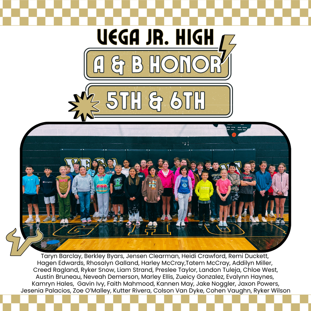 VJH 3rd 9 Weeks Honor Roll