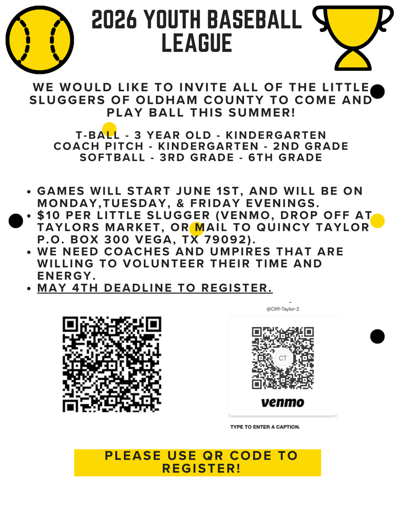 2026 Youth Baseball League