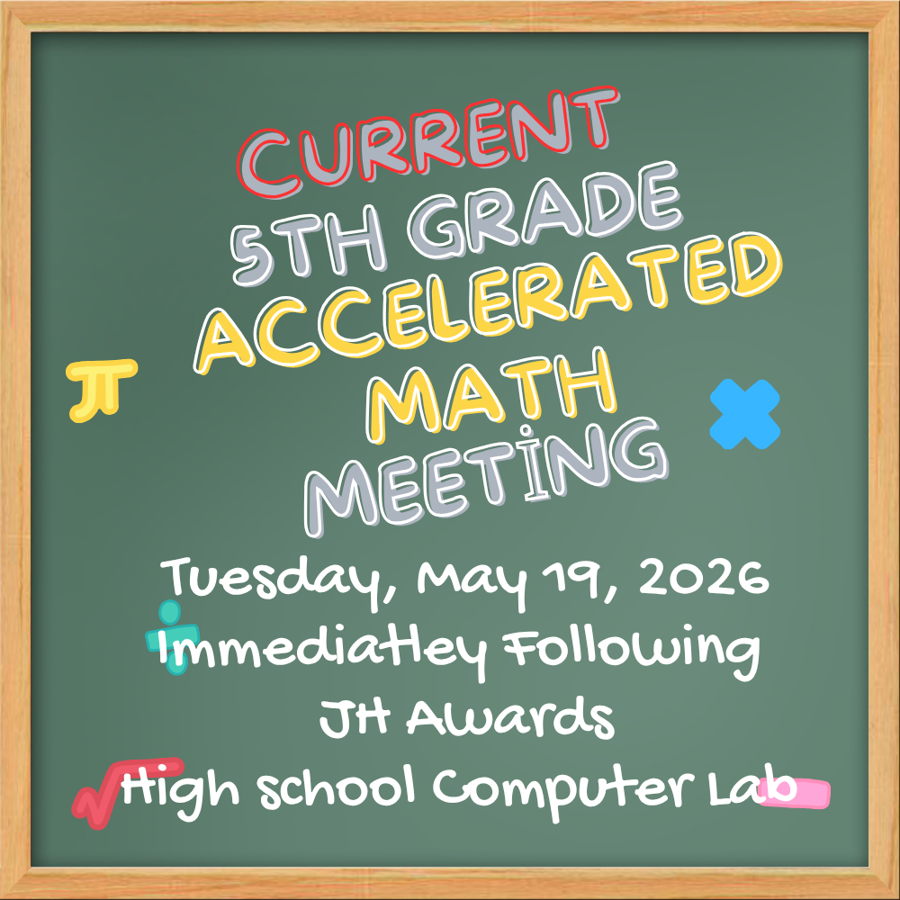 5th Grade Accelerated Math Meeting 