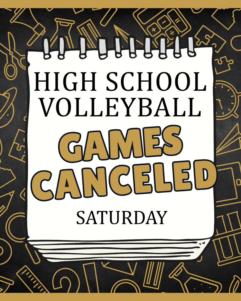 high school VB games canceled