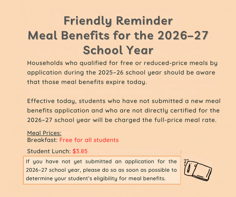 Meal Benefits for 2026-27
