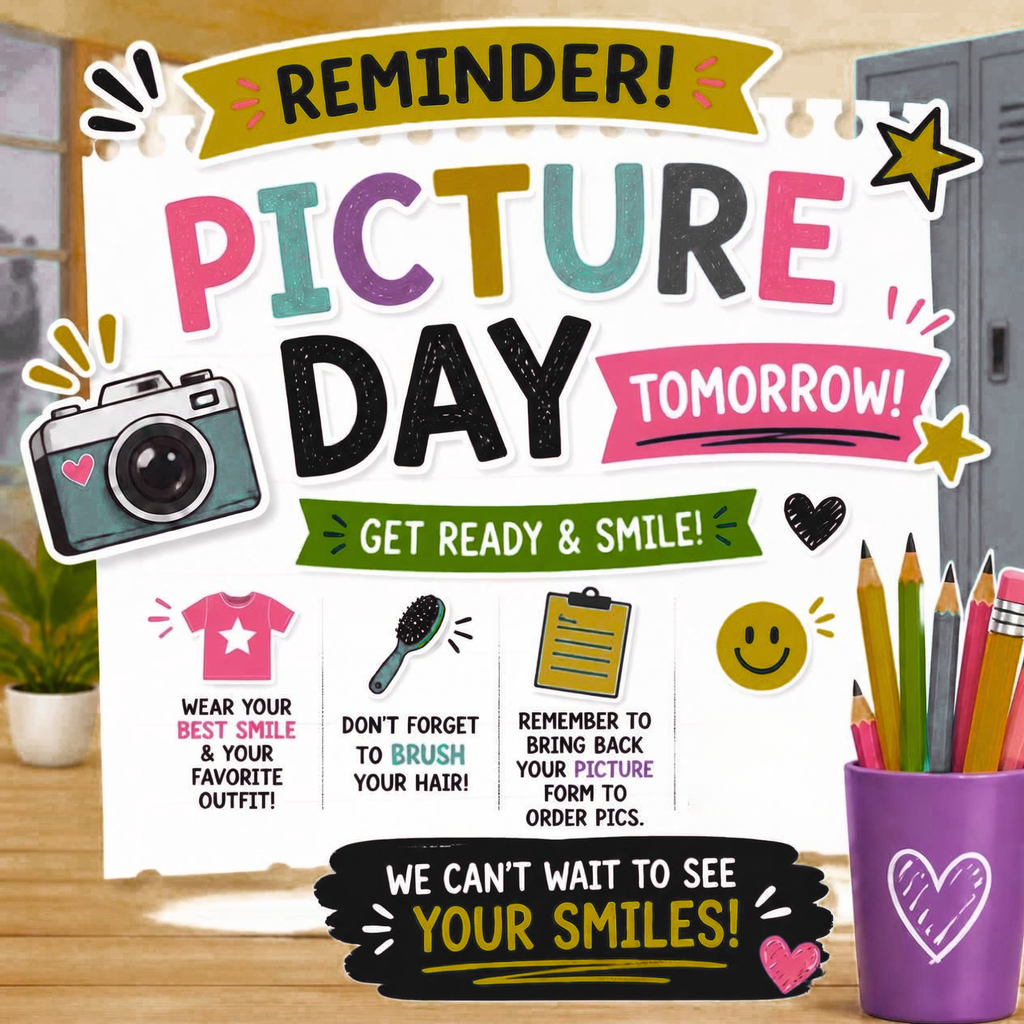 Picture Day is Tomorrow!!!