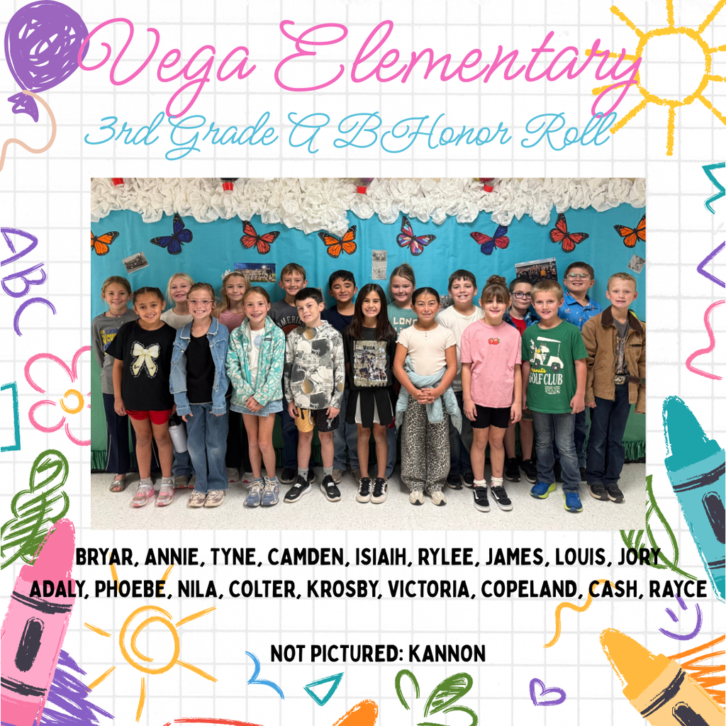 1st 9 weeks Honor Roll