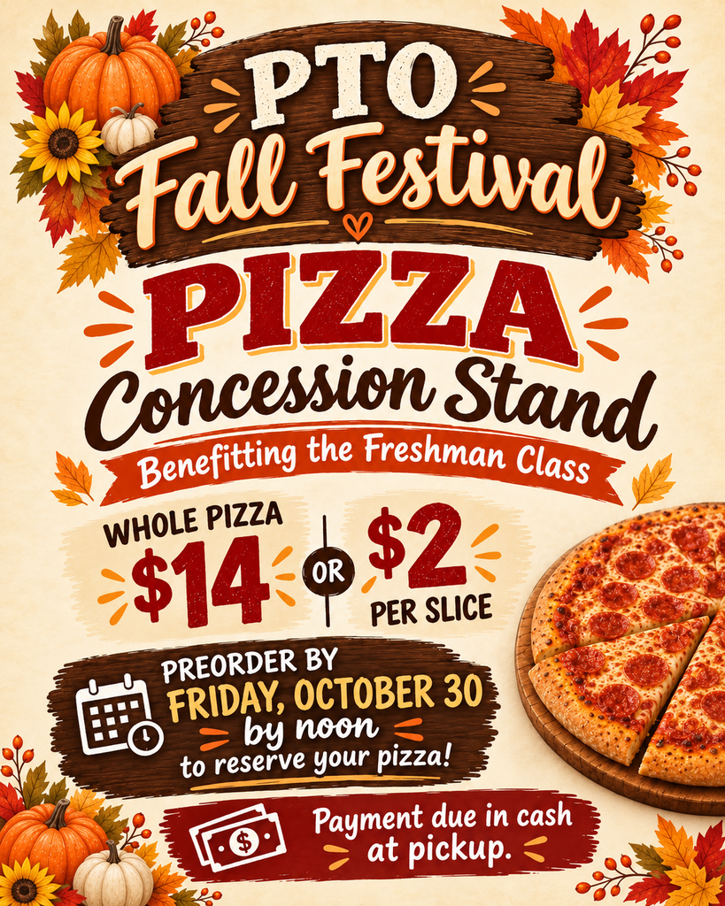 PTO Fall Festival Pizza