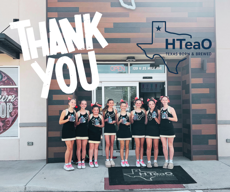 Thank you Htea0 for the tea for our JH cheerleaders