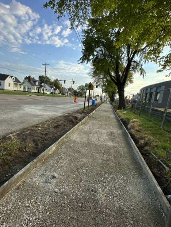 New sidewalks prepared to be poured on Braodway