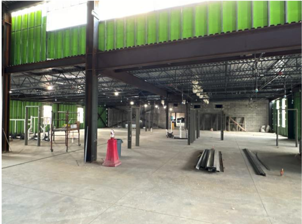 Gym looking into the PreK-Grade 4 Wing
