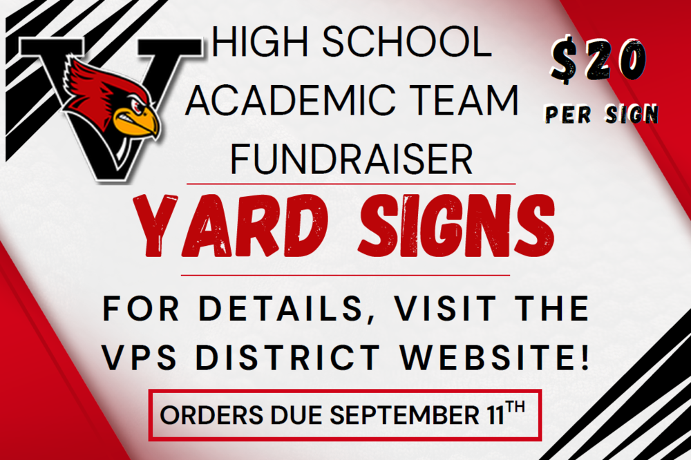 Yard Signs for Academic Team