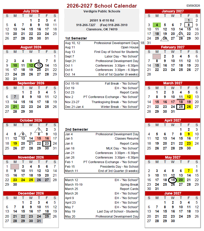 2026-2027 Calendar