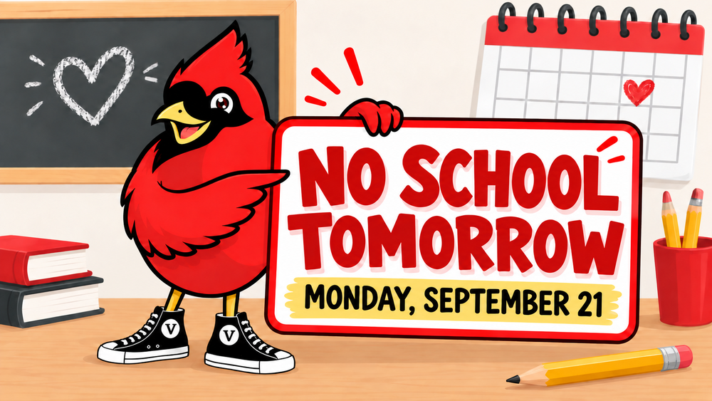 No School, Monday, 9/21/26