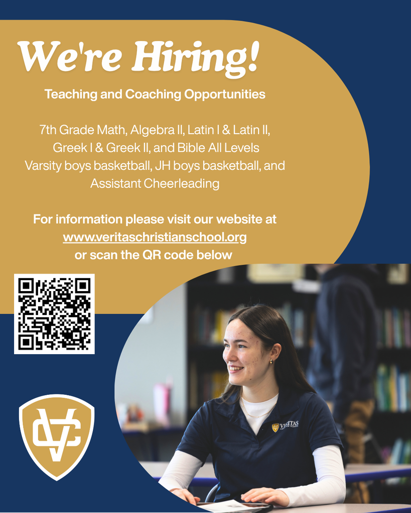 Employment Opportunities- Teaching and Coaching- 7th grade Math, Algebra II, Latin I and II, Greek I and II, Bible all levels. Varsity boys basketball, JH boys basketball, and assistant cheerleading.