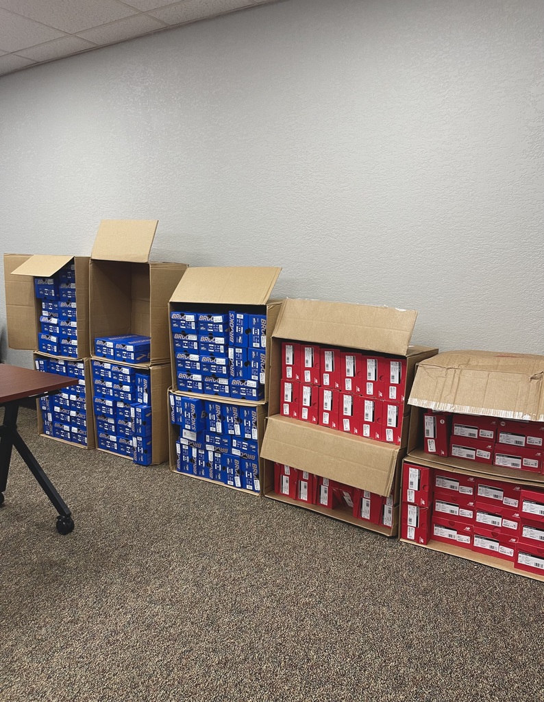Boxes of shoes.