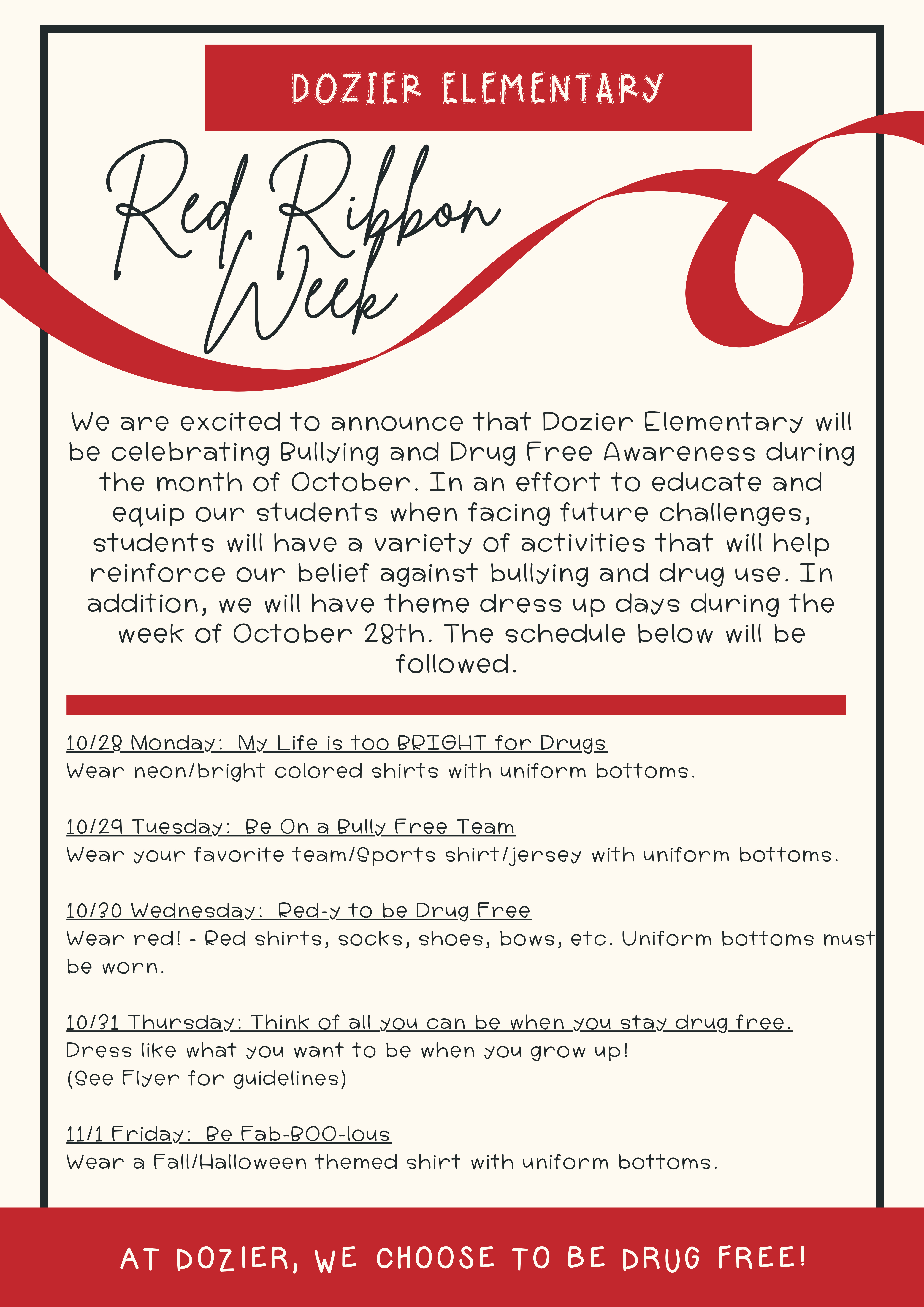 red ribbon week 2024 dress up days Just say 'yes' to Red Ribbon Week The Voice of the Wildkats