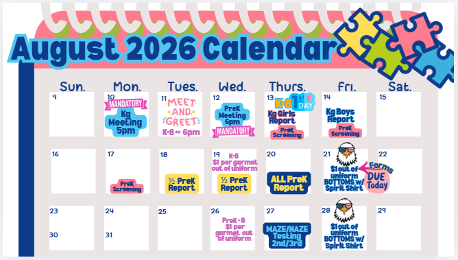 FIEB August 26 Dates