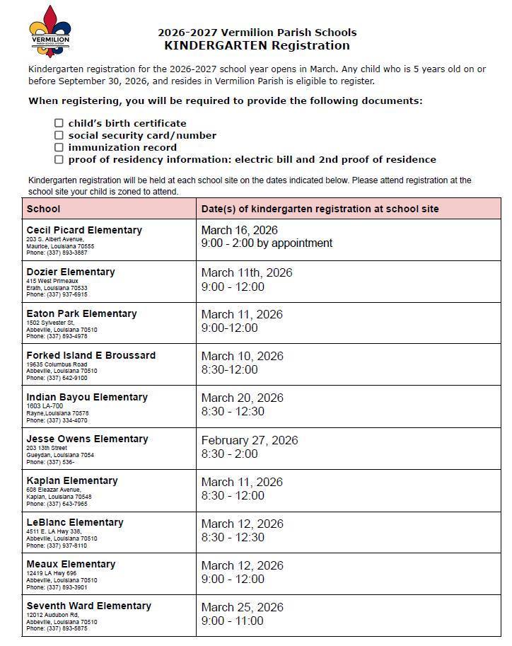 Kindergarten News for Parents