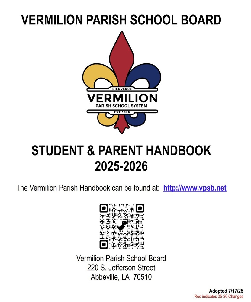 Vermilion Parish Parent-Student Handbook 2025-2026