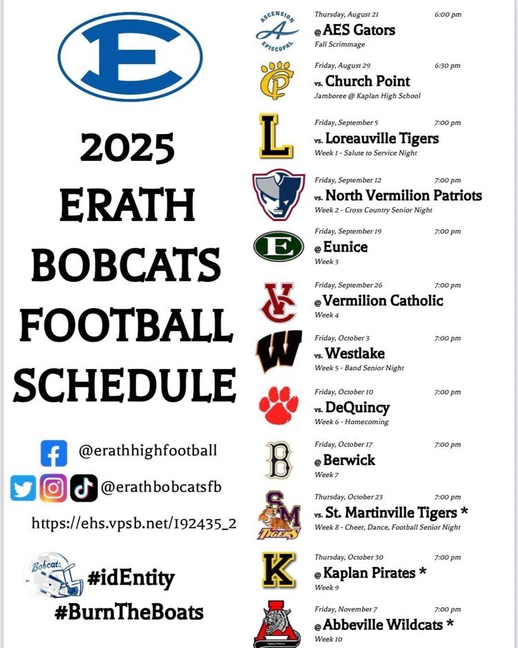 2025 Football Schedule