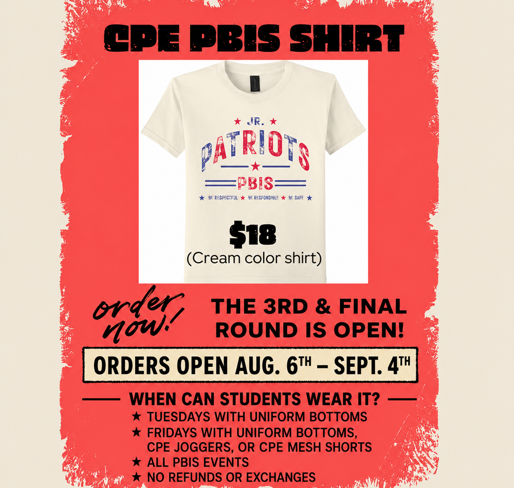 CPE PBIS shirt