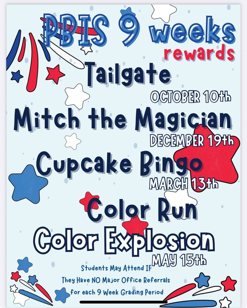 PBIS rewards Dates