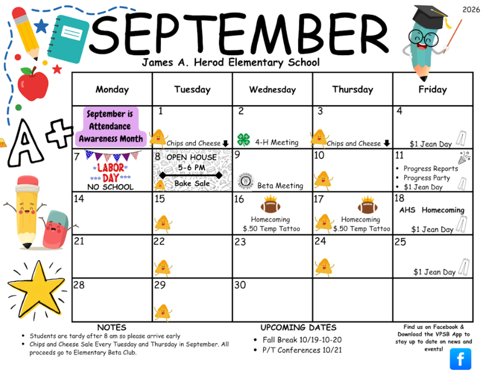 September Calendar