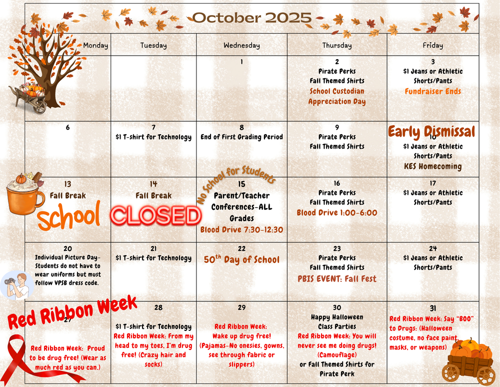 October Calendar 2025