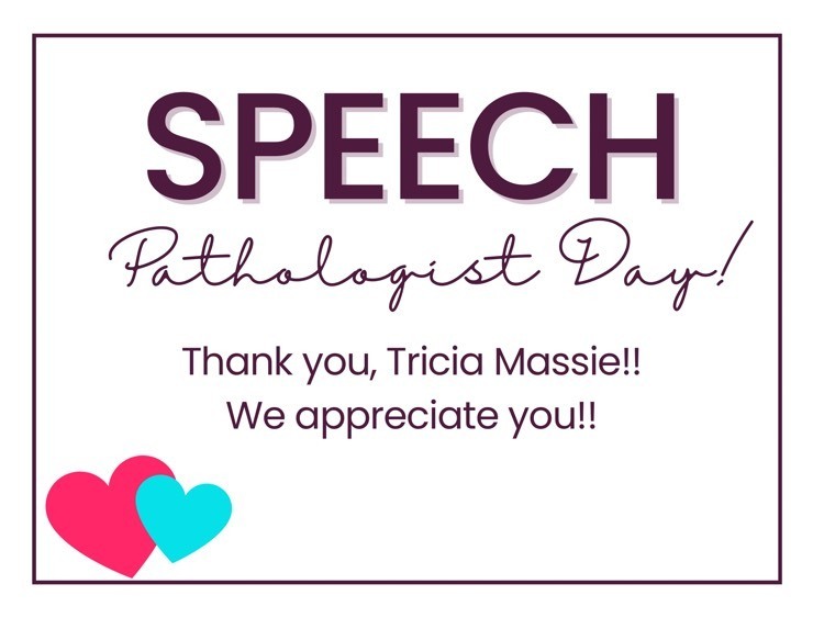 Speech Pathologist Day!