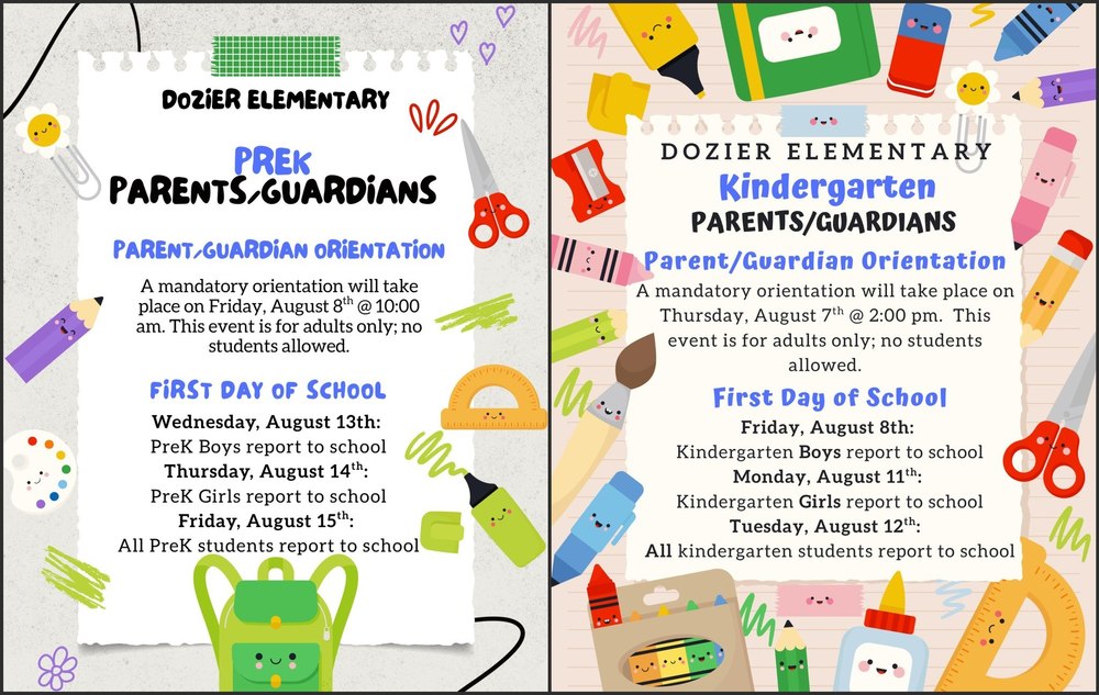 PreK and Kindergaren News