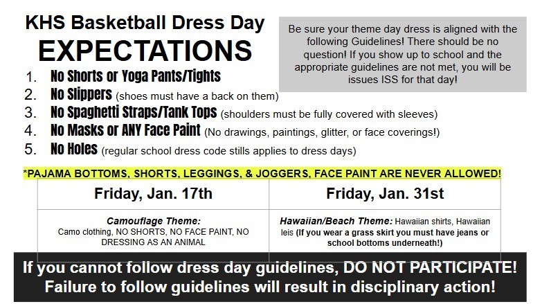 Dress Guidelines 1/17