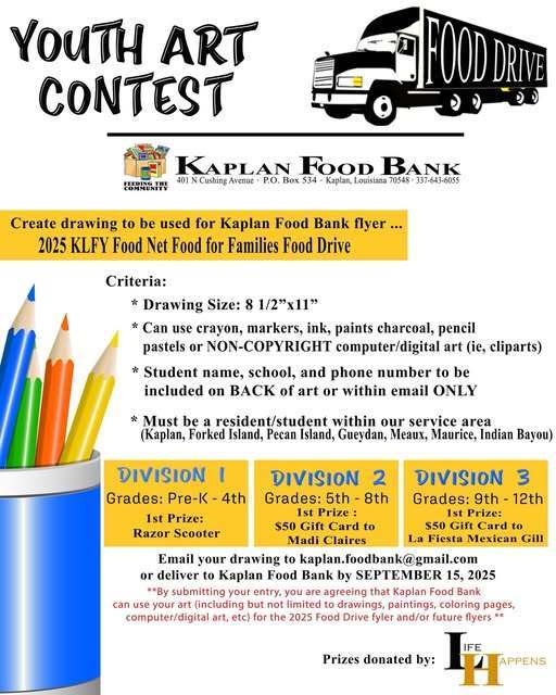 Kaplan Food Bank Youth Art Contest