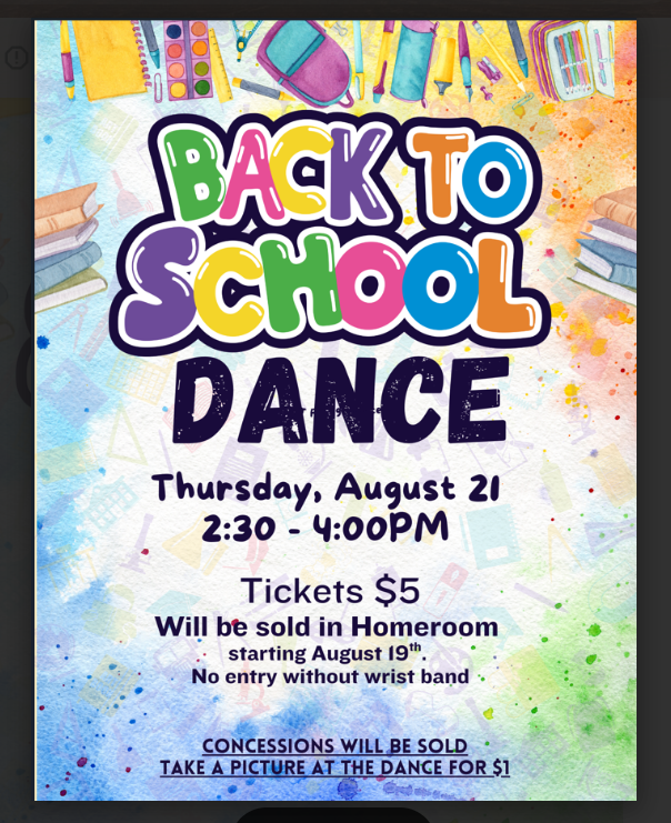 Back to school dance