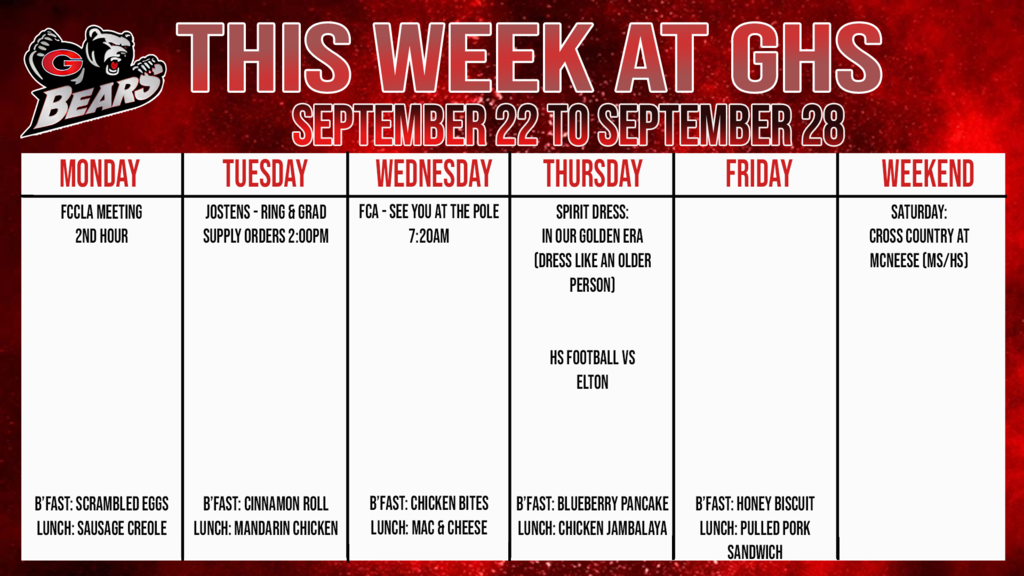 this week at ghs