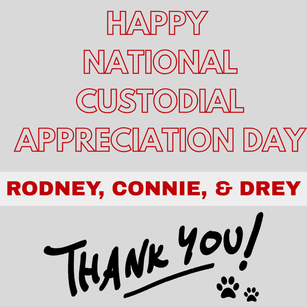 Happy National Custodial Appreciation Day - Rodney, Connie, and Drey