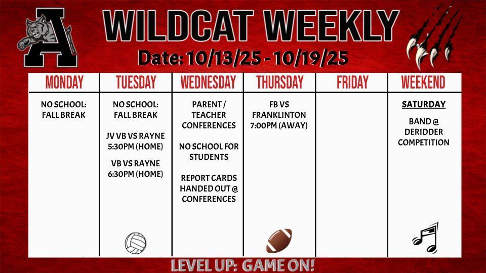 Wildcat Weekly 10/13/25