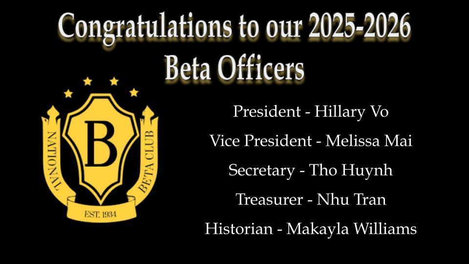 25-26 Beta Officers
