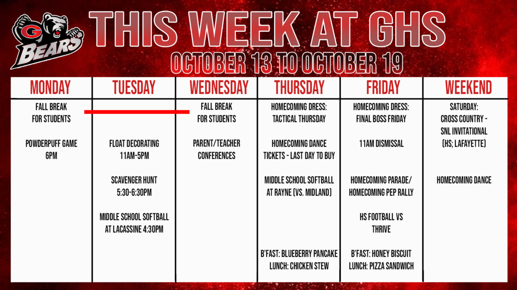 this week at ghs