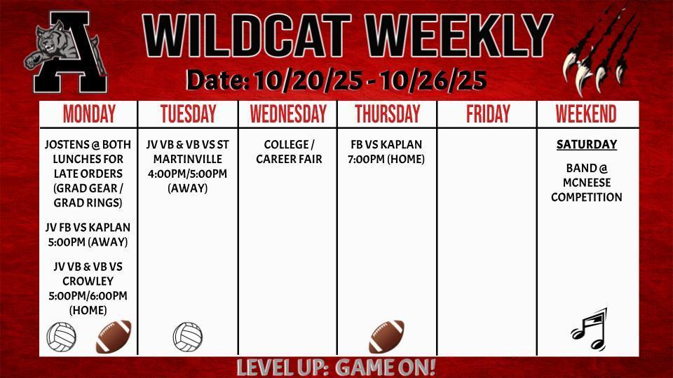 Wildcat Weekly 10/20/25