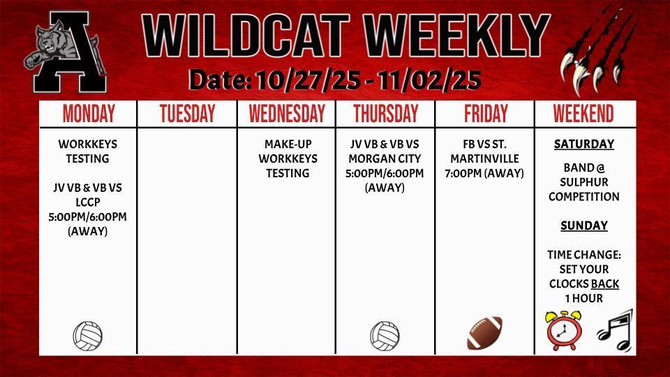 Wildcat Weekly 10/27/25